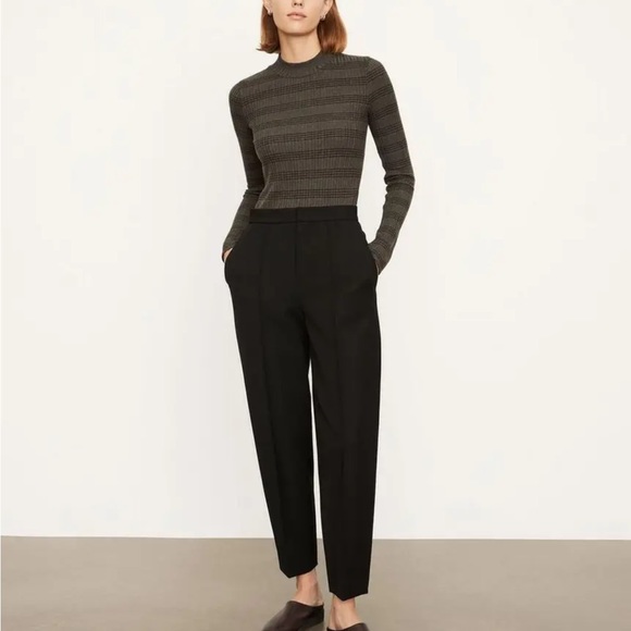 Vince Sweaters - NWT Vince Variegated Rib Striped Mock Neck Sweater